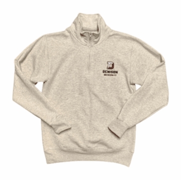 Denison Champion Mens Powerblend 1/4 Zip Oatmeal