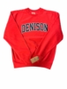 Denison MV Embroidered Crew Red
