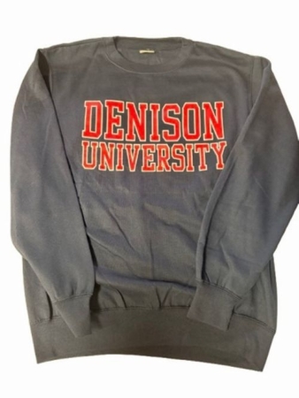 Denison MV Fundamental Fleece Crew Sweatshirt Navy