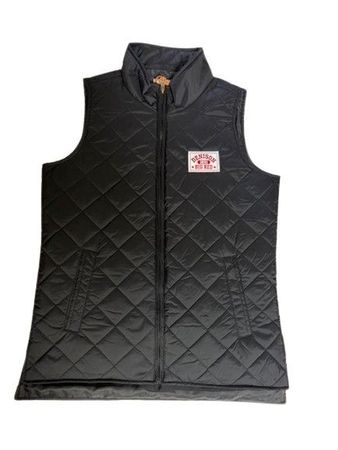 Denison MV Womens Weatherproof Vintage Diamond Quilt Vest Black