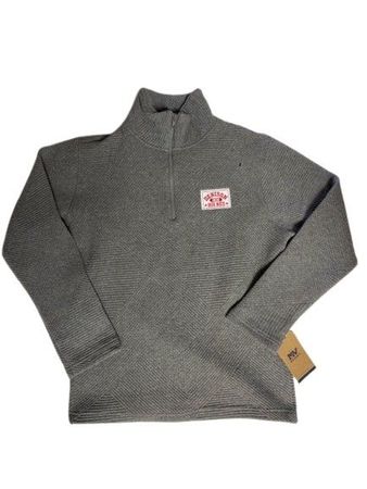 Denison MV Womens Zelda Zig Zag Quarter Zip Graphite