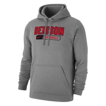 Denison Nike Baseball Hoody Dark Heather