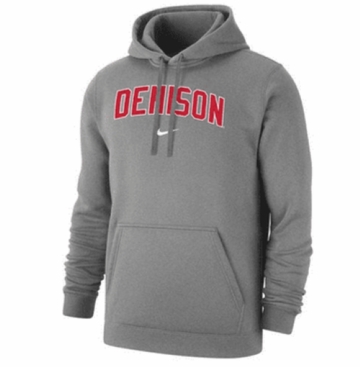 Denison Nike Club Fleece Hoody Dark Heather