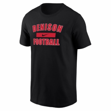 Denison Nike Dri Fit Football Tee Black