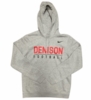 Denison Nike Football Hoody Dark Heather