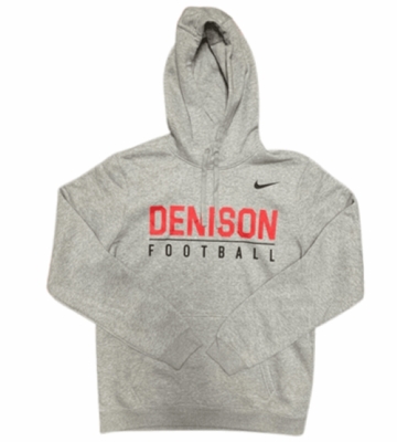 Denison Nike Football Hoody Dark Heather