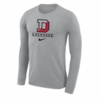 Denison Nike Lacrosse Long Sleeve Dark Heather