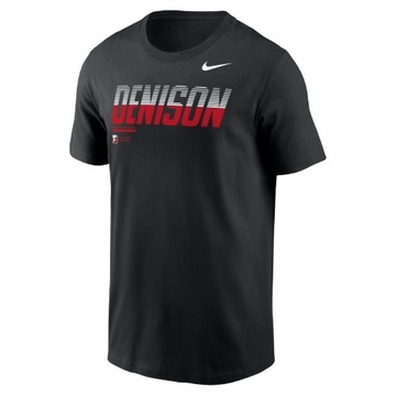 Denison Nike Mens Dri Fit Legend Short Sleeve Tee Black