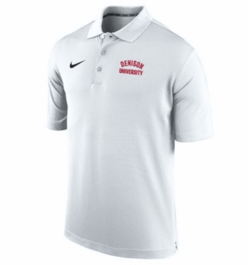 Denison Nike Varsity Performance Polo White