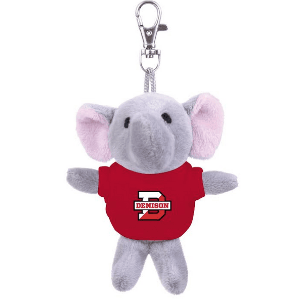 Denison Plush Elephant Keychain