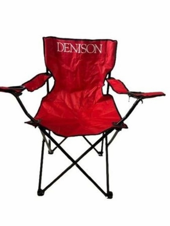 Denison Red Folding Armchair