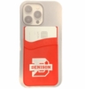Denison Slim Silicone Card Wallet for Phone Scarlet