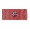 Denison Sloane Ribbed Knit Earband With Marled Yarn Red 