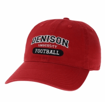 Denison Legacy Sports Hat Football Red