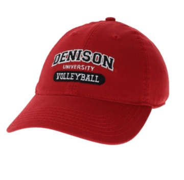 Denison Legacy Sports Hat Volleyball Red