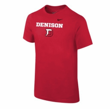 Denison Nike Youth Core SS Tee Red