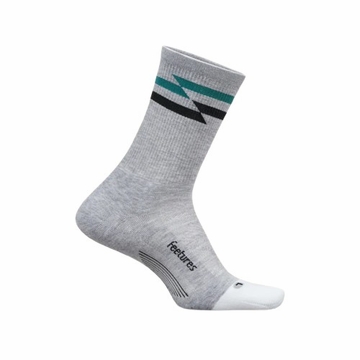 Feetures Elite Max Cushion Mini Crew Gray Track