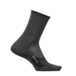 Feetures Elite Trail Max Cushion Mini Crew Gray