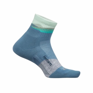 Feetures Trail Max Cushion Quarter Tectonic Blue