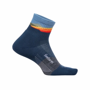 Feetures Trail Max Cushion Quarter Tectonic Navy