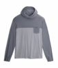 Free Fly Mens Bamboo Hybrid Hoodie Slate / Aspen Grey