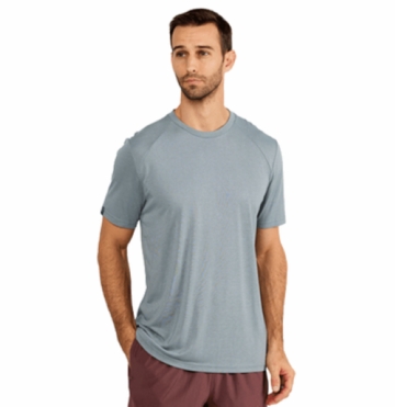 Free Fly Mens Bamboo Lightweight Short Sleeve Shirt Slate (close out)