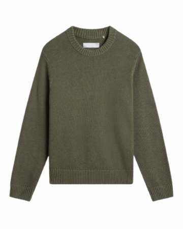 Free Fly Mens Coastloom Crew Sweater Smokey Olive