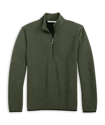 Free Fly Mens Downvalley Quarter Zip Dark Forest