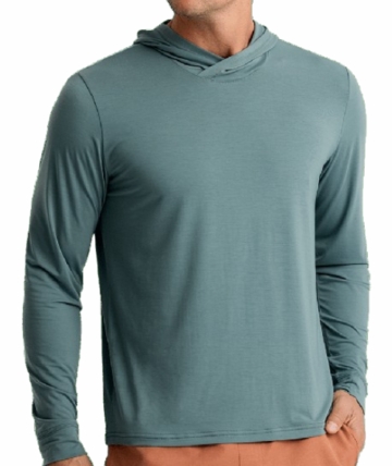 Free Fly Mens Elevate Lightweight Hoodie Stormy Sea