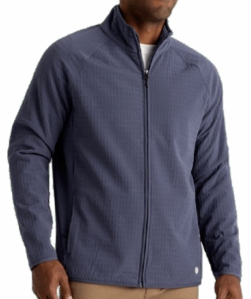 Free Fly Mens Gridback Fleece Jacket Storm Cloud