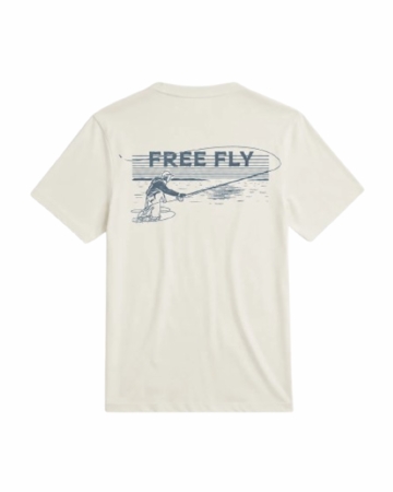 Free Fly Mens Retro Cast Tee Bone