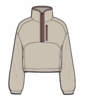 Free Fly Womens Ashridge Fleece Half Zip Frech Oak Free Fly Womens Ashridge Fleece Half Zip Frech Oak