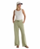 Free Fly Womens Bamboo LIghtweight Fleece Wide Leg Pant Tea