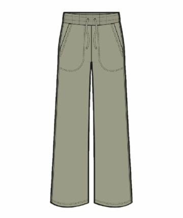 Free Fly Womens Bamboo LIghtweight Fleece Wide Leg Pant Tea