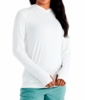 Free Fly Womens Bamboo Shade Hoodie II Bright White