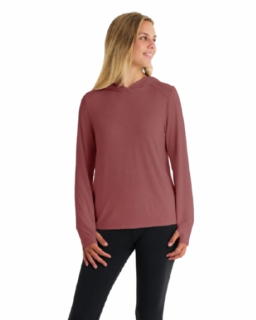 Free Fly Womens Bamboo Shade Hoodie II Plum