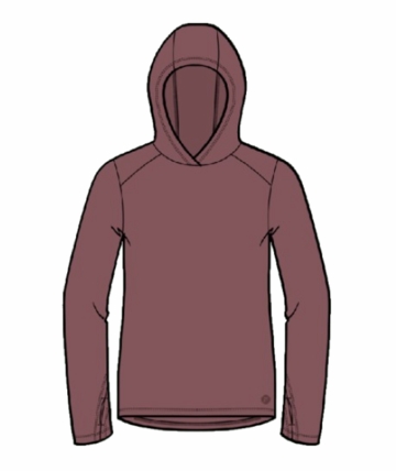 Free Fly Womens Bamboo Shade Hoodie II Plum