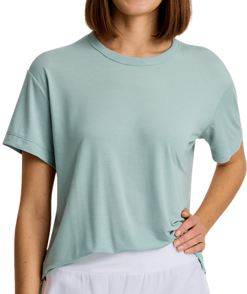 Free Fly Womens Elevate Lightweight Tee Ocean Mist
