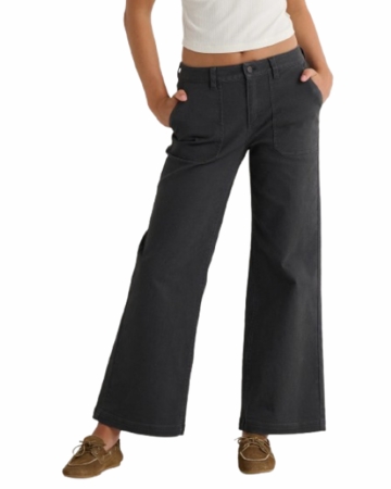 Free Fly Womens Folly Twill Wide Leg Pant Anthracite