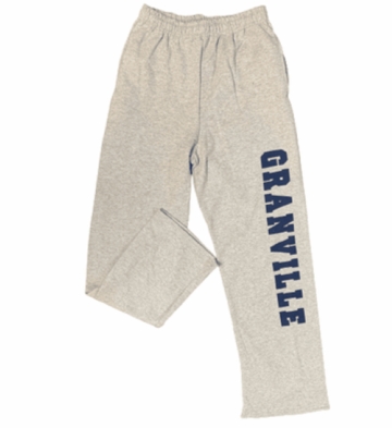 Granville Adult Open Bottom Sweatpants Gray