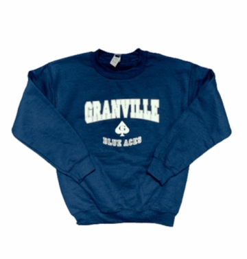 Granville Youth Crew Neck Sweater Navy