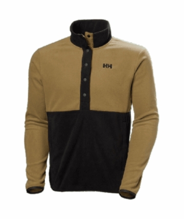 Helly Hansen Mens Daybreaker Snap Pullover Sepia