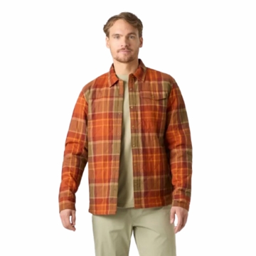 Helly Hansen Mens Isfjord Insulated Shacket Ginger Biscuit