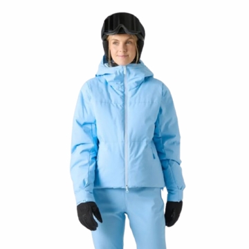 Helly Hansen Womens Nora Short Puffy Ski Jacket Bright Blue