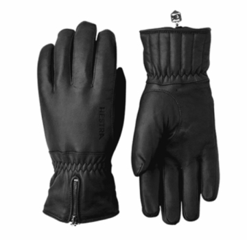 Hestra Leather Swisswool Classic Black