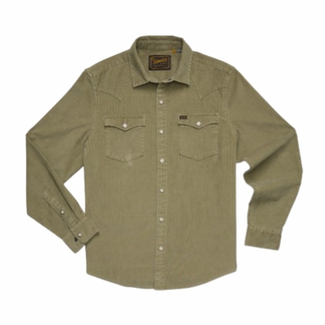Howler Bros Mens Banning Corduroy Snapshirt : Aloe