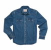 Howler Bros Mens Dust Up Denim Snapshirt : Bolan Classic Wash