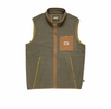 Howler Bros Mens Free Range Fleece Vest Oregano