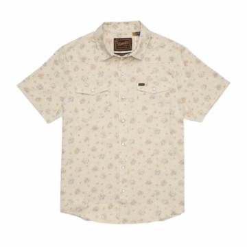 Howler Bros Mens H Bar B Snapshirt Bouquets : Beige