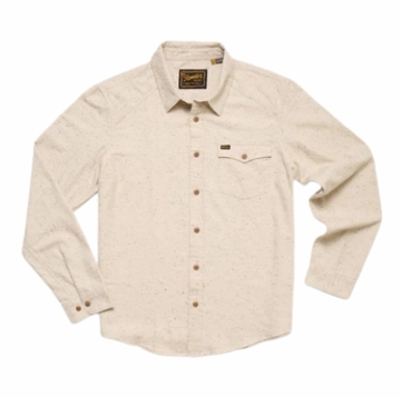 Howler Bros Mens La Grange Lightweight Flannel : Speckled Sand